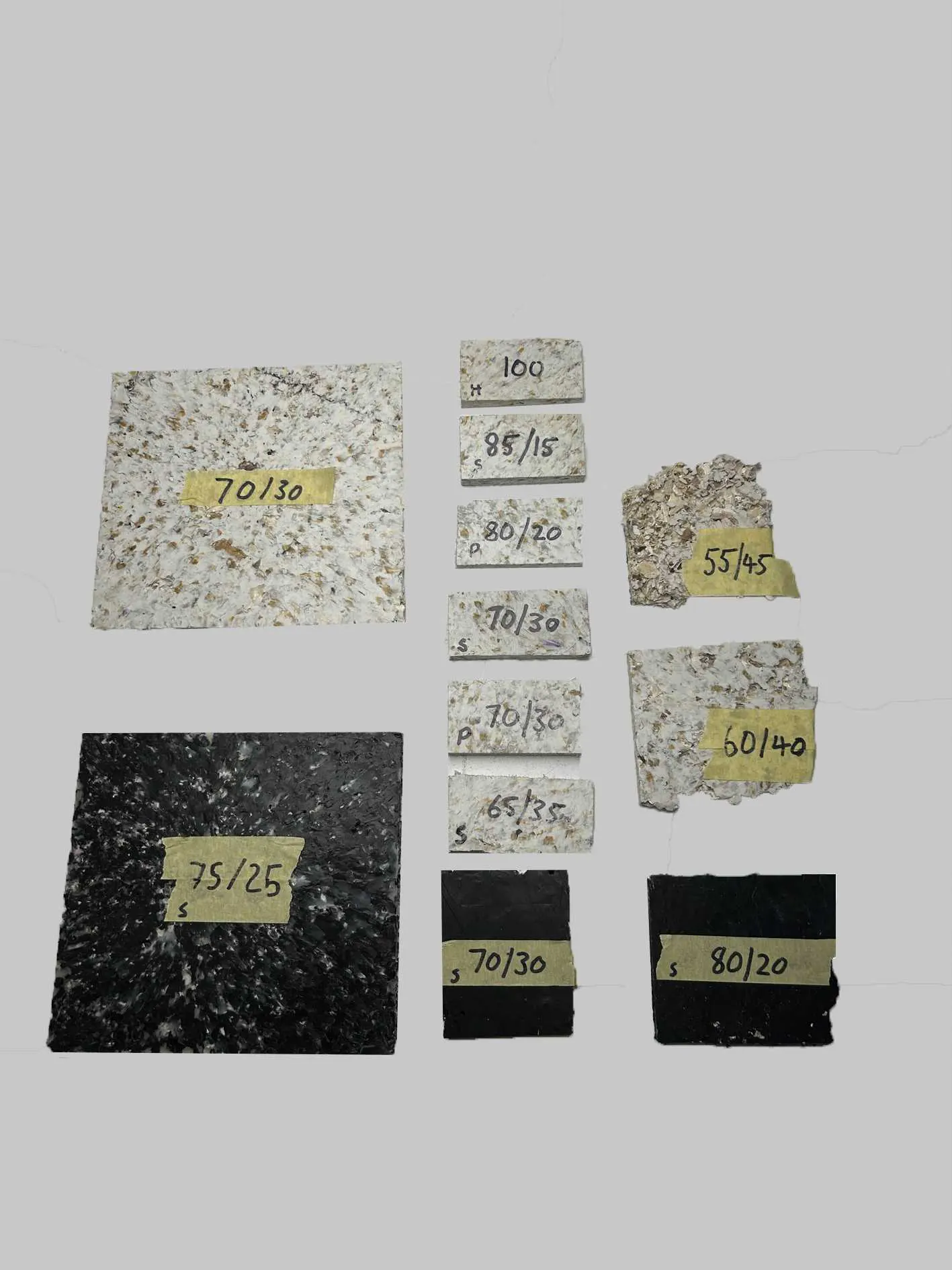 Material process photograph from the Shio fabrication sequence.