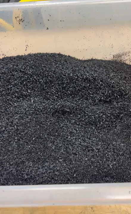 Material process photograph from the Shio fabrication sequence.