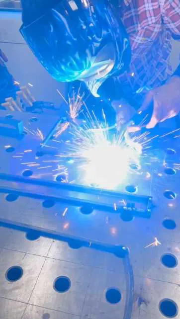 Material process photograph from the Shio fabrication sequence.